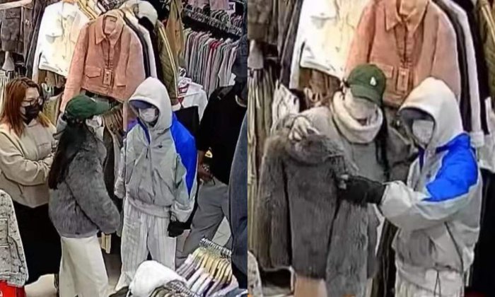 Hình ảnh được cho là Sơn Tùng và hai người phụ nữ, trong đó có Hải Tú tại chợ Đà Lạt. (Nguồn ảnh: Nguyên Shop Đà Lạt)