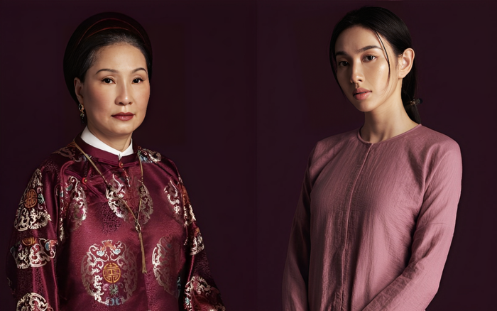 Tạo hình giản dị của Thùy Tiên trong phim kinh dị đóng cùng nghệ sĩ Hồng Đào.