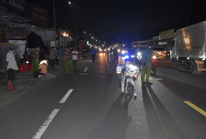 Hiện trường vụ tai nạn.