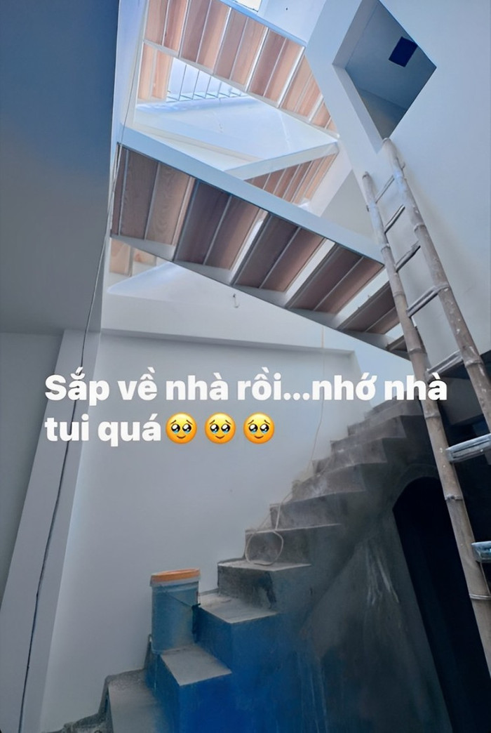 Quỳnh Kool thể hiện sự háo hức trước ngày căn nhà riêng được hoàn thiện.&nbsp;