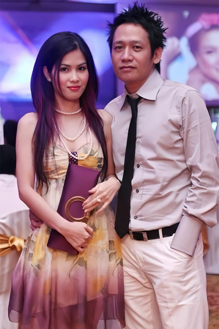 Duy Mạnh và bà xã Huyền Cầm.