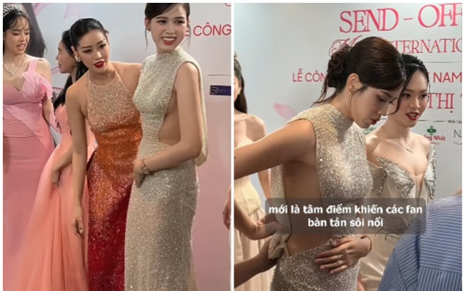 Lộ khoảnh khắc Hoa hậu Đỗ Thị Hà 'ôm bụng, xoa lưng' tại sự kiện gây chú ý Ảnh 2