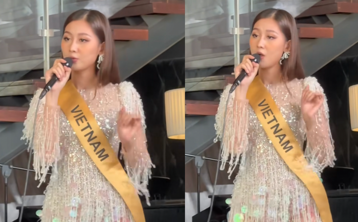 Hoa hậu Quế Anh gây tranh cãi vì hát nhạc Kpop tại Miss Grand International 2024.