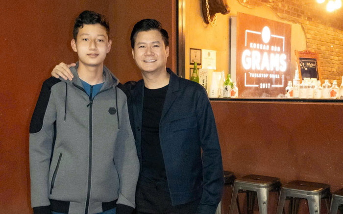 Con trai trổ mã, Quang Dũng công nhận quý tử thừa hưởng nét này từ mẹ Hoa hậu Ảnh 2