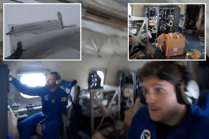 Các phi hành đoàn được một phen 'đau tim' khi máy bay tiến vào siêu bão Milton. Ảnh: NOAA