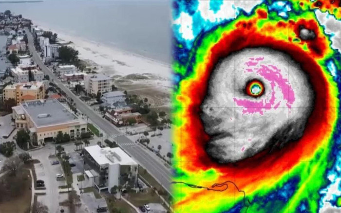 Đường phố Mỹ không một bóng người trước thời khắc siêu bão Milton mạnh nhất 100 năm đổ bộ Ảnh 2