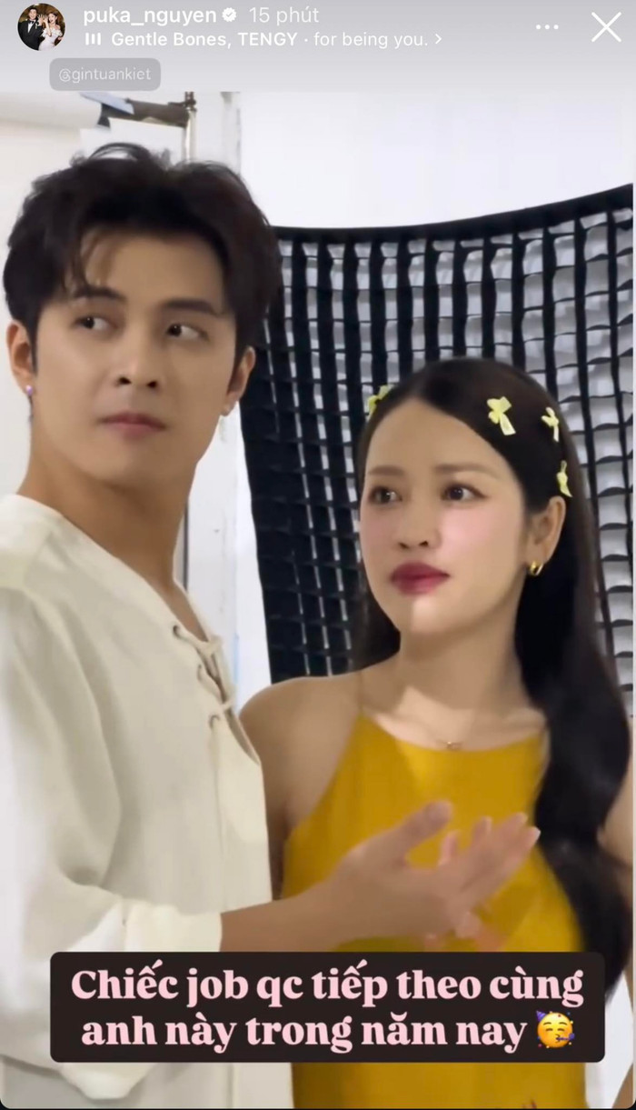 Puka đăng ảnh cùng Gin Tuấn Kiệt giữa thông tin mang thai con đầu lòng nhưng nhanh chóng ẩn/xoá khiến cõi mạng xôn xao.