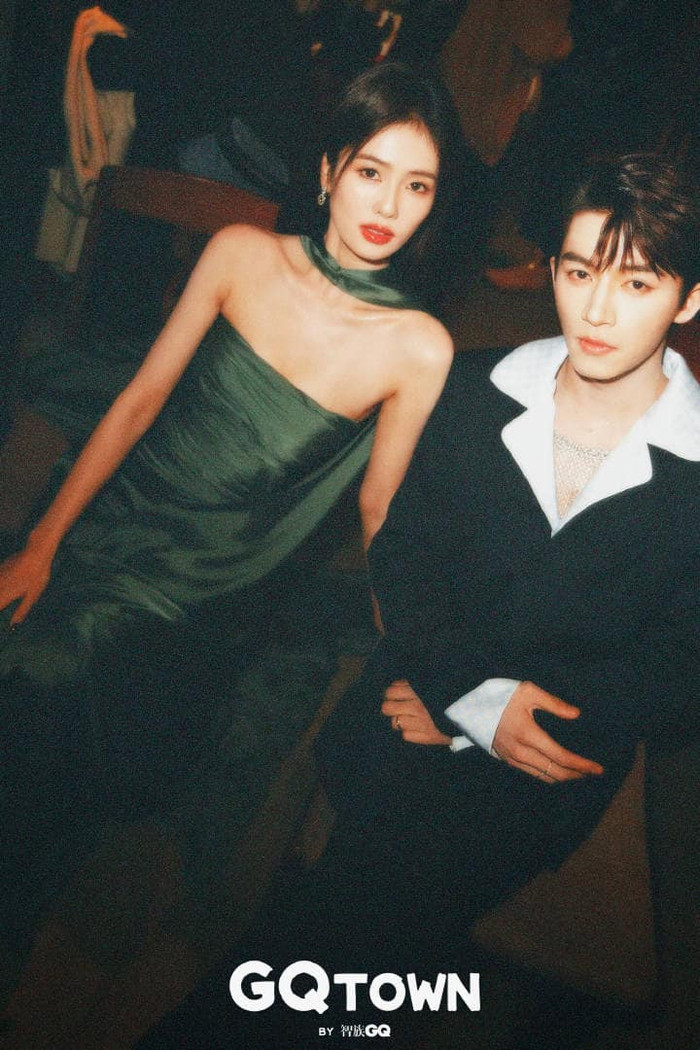 Bạch Lộc và Vương Tinh Việt trong một lần dự sự kiện chung.