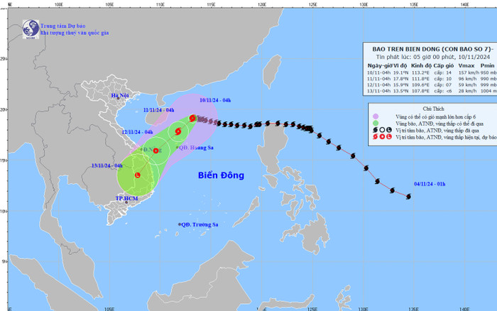 Bão số 7 bất ngờ mạnh trở lại, giật trên cấp 17 Ảnh 2