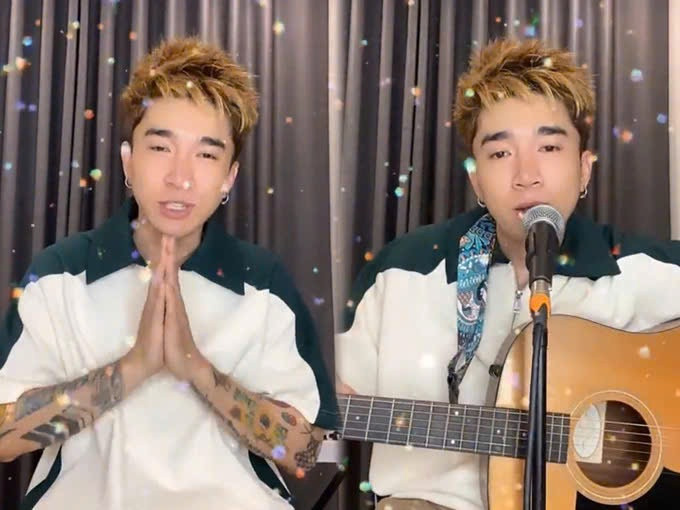 Chi Dân từng lên sóng livestream nói lời xin lỗi và hứa thay đổi bản thân.