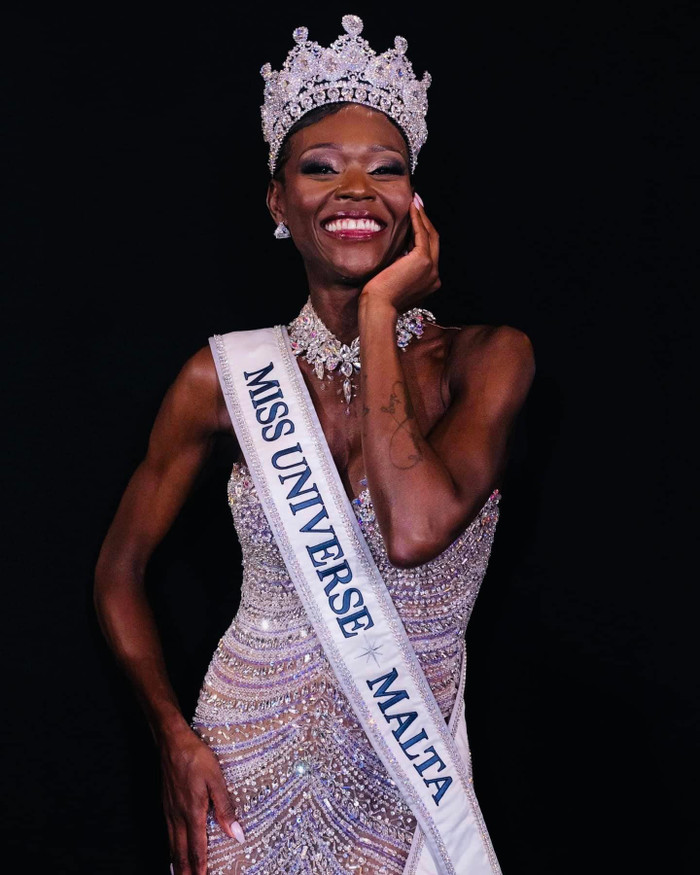 Bèatrice Njoya năm nay 40 tuổi. Cô là mẹ đơn thân của 3 đứa con. Dải sash Malta từng tham dự Miss Universe vào năm 1968 và từ đó tới nay chưa bao giờ có thứ hạng. Ngươi đẹp này từng là nạn nhân của bạo lực tinh thần và thể chất. 