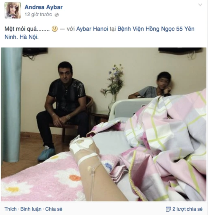 An Tây từng chia sẻ hình ảnh phải truyền nước trong bệnh viện, được em trai và bố chăm sóc. Tuy nhiên, nguyên nhân thực sự khiến cô nhập viện vẫn còn là một ẩn số.