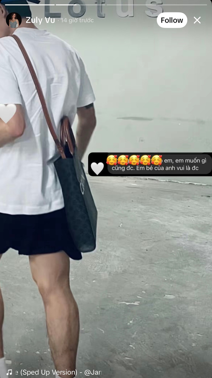 Gần đây nhất, BiVi Vũ đăng tải vóc dáng của một người đàn ông có ngoại hình giống với diễn viên Hồng Thanh và khoe lời nhắn của 'nửa kia' đầy tình cảm. 