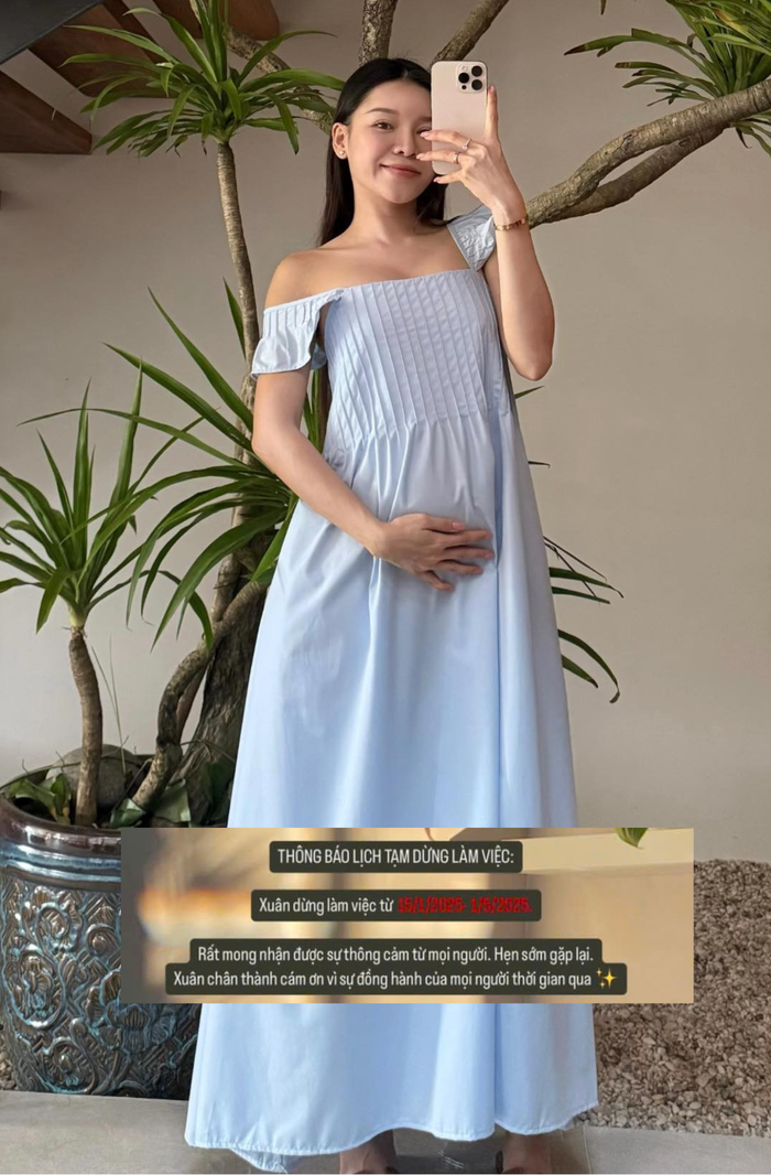 Vợ Đặng Văn Lâm thông báo cụ thể thời gian ngừng làm việc để dưỡng thai.