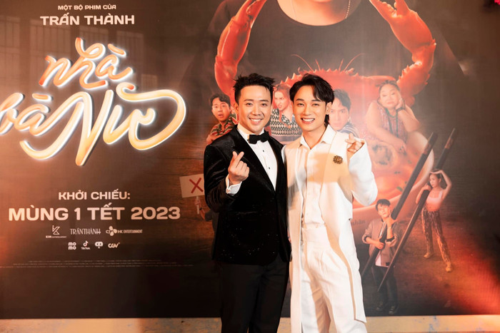 Trúc Nhân từng đến ủng hộ khi Trấn Thành ra mắt phim Nhà bà Nữ.