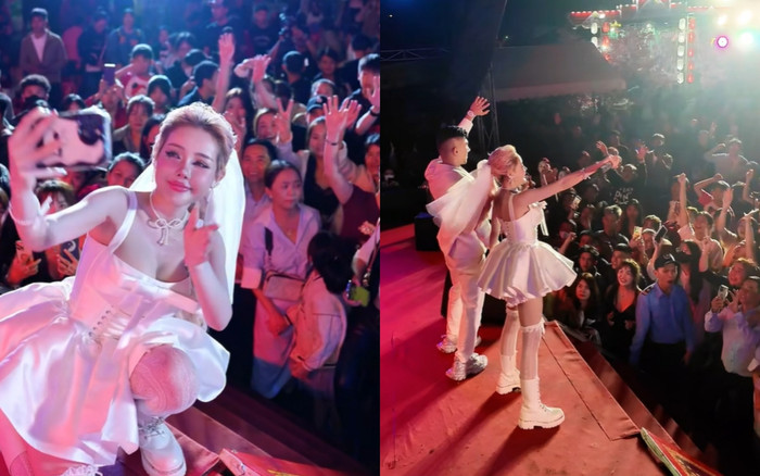 Xôn xao Ngân 98 đi diễn hội chợ sau lần bị đụng chạm vòng một Ảnh 2