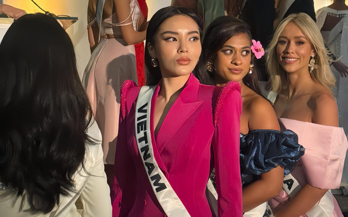 Hoa hậu Kỳ Duyên được truyền thông quốc tế chúc mừng sinh nhật ngay trên thảm đỏ Ảnh 2