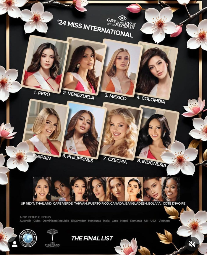 Đại diện Việt Nam không được đánh giá cao tại Miss International 2024. 