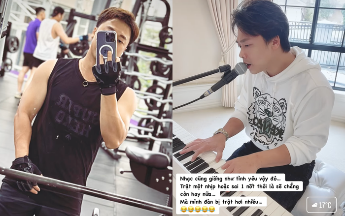 Thiếu gia Minh Hải thường chia sẻ hình ảnh tập gym. Bên cạnh đó, anh còn đăng tải các video ca hát và đánh đàn.