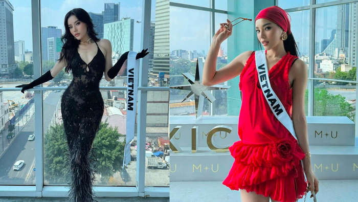 Trước đó, Hoa hậu Kỳ Duyên tích cực 'lăng xê' mốt xuyên thấu, diện đồ lộ nội y.