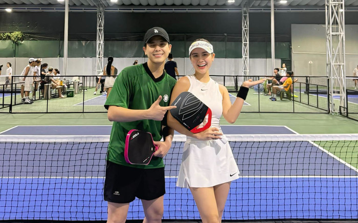 Ảnh Quân A.P chơi pickleball với một nữ diễn viên nổi tiếng gây chú ý Ảnh 2