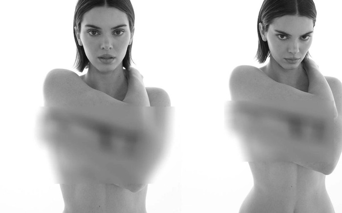 Kendall Jenner đã đăng tải bộ ảnh đen trắng khoe vòng một đầy nghệ thuật.