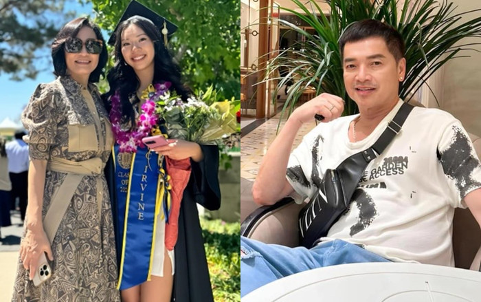 Nam nghệ sĩ luôn quan tâm đến 2 con gái và cảm thấy có lỗi vì không thể cho các con một gia đình trọn vẹn. Gần đây, con gái út của Quang Minh - Hồng Đào tốt nghiệp đại học ở Mỹ.