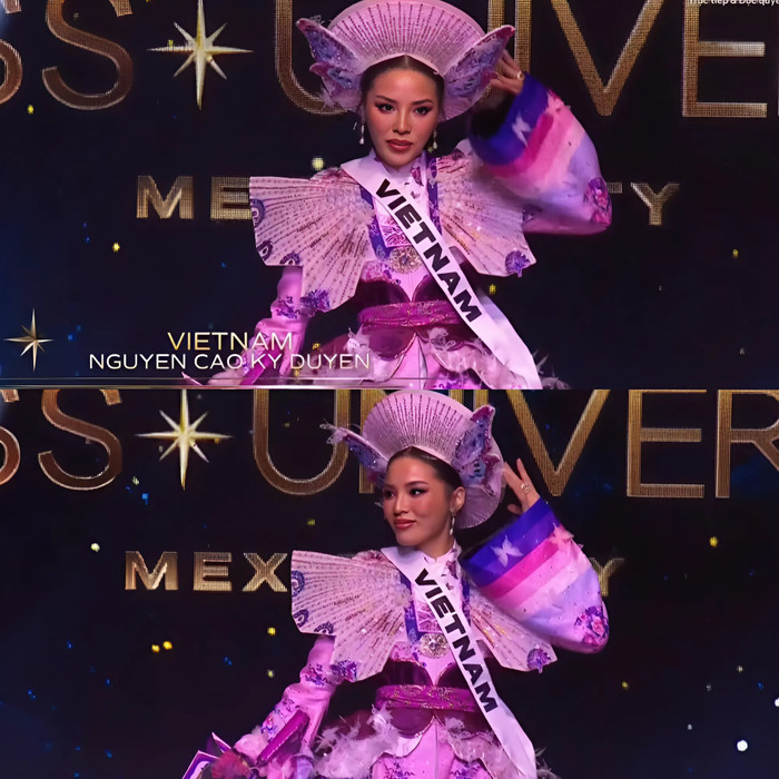 Kỳ Duyên ghi dấu ấn trong phần thi trang phục dân tộc.