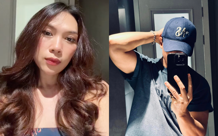 Bức ảnh selfie của Mỹ Tâm và Mai Tài Phến có nhiều nét tương đồng về background.