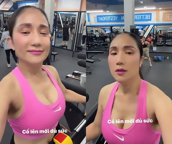 Cát Tường chăm chỉ tập thể thao để giữ gìn sắc vóc ở tuổi U50.