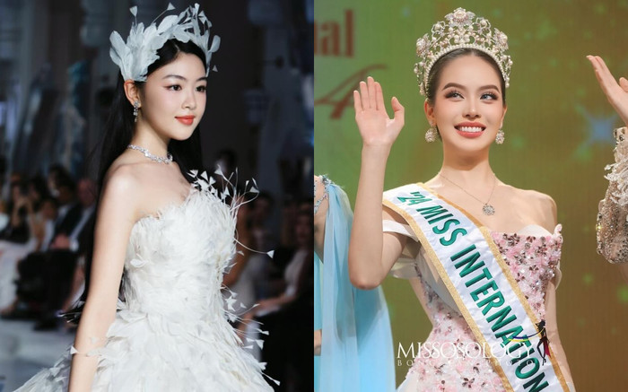 Con gái Quyền Linh được gọi tên khi Thanh Thủy đăng quang quốc tế Ảnh 2