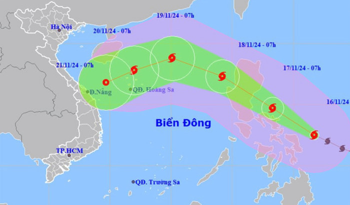 Bão số 10 Man-yi đạt cấp siêu bão, miền Trung mưa lớn Ảnh 1