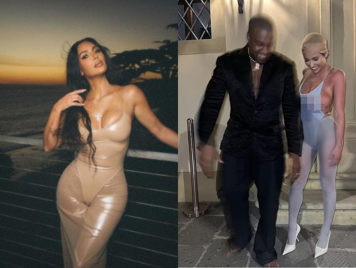 Kim Kardashian bị cho là ngày càng 'vay mượn' ý tượng gợi cảm từ Bianca Censori.