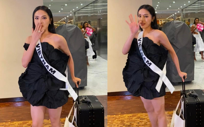 Hoa hậu Kỳ Duyên rạng rỡ trước thềm chung kết, fan quốc tế hò reo ủng hộ Ảnh 2