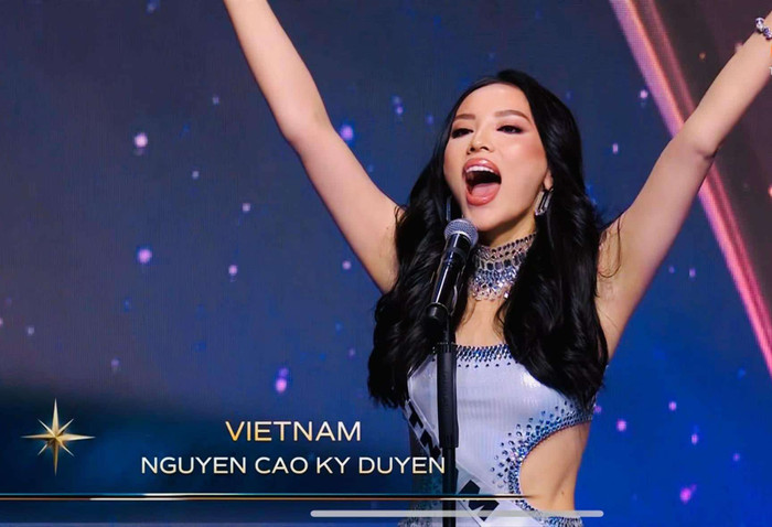Kỳ Duyên để lại dấu ấn sâu sắc khi hô vang Việt Nam.