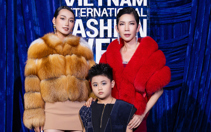 Siêu mẫu Xuân Lan và học trò gây chú ý trên thảm đỏ show thời trang Ảnh 2