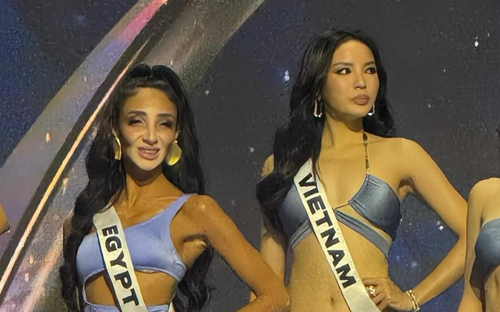 Khoảnh khắc hồi hộp của Kỳ Duyên trong lúc gọi tên ở Top 12 Miss Universe 2024 Ảnh 2