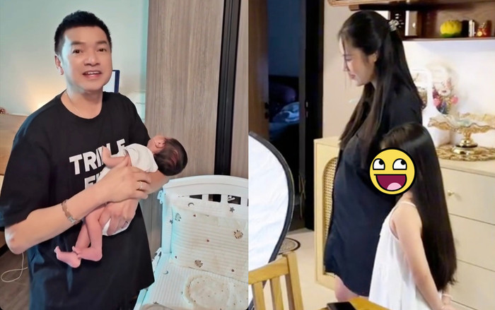 Bất ngờ với vóc dáng thật của bạn gái Quang Minh hậu sinh nở Ảnh 2