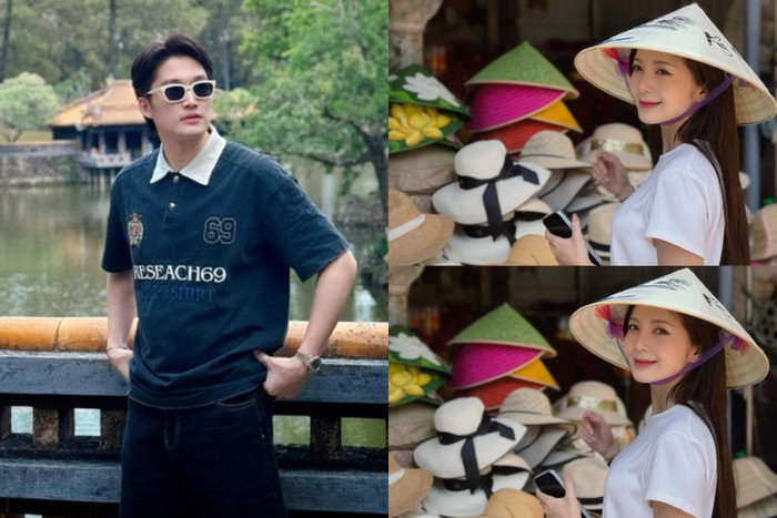 Đình Tú - Ngọc Huyền bị 'soi' đi du lịch Huế cùng nhau.