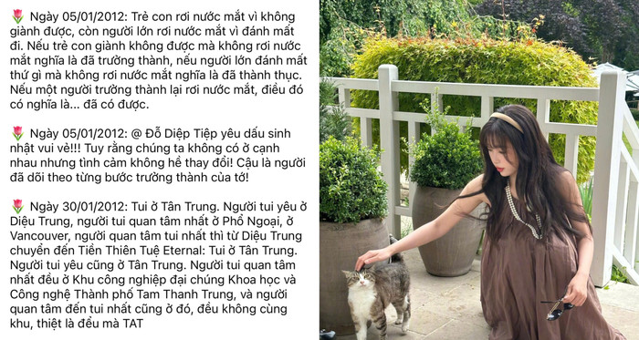Những dòng nhật ký đời thường của Ngu Thư Hân gây sốt.