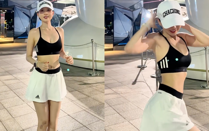 Vẻ ngoài căng tràn của Ngọc Trinh trong video mới nhất. (Ảnh: Chụp màn hình Instagram nhân vật)
