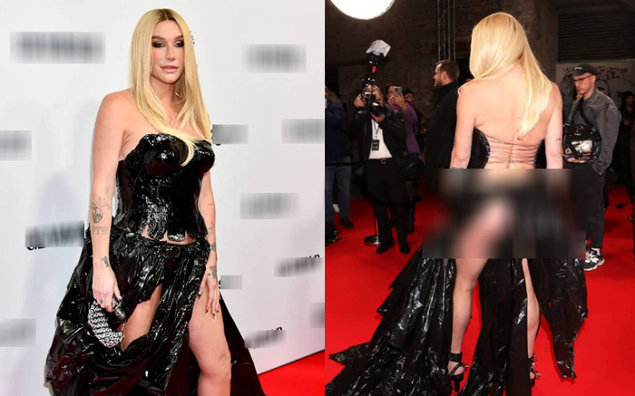 Nữ ca sĩ diện đồ lộ vòng ba phản cảm, vô tư hút thuốc trên thảm đỏ gây tranh cãi Ảnh 2