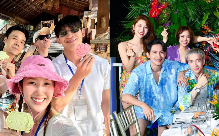 Thúy Ngân và bạn trai tin đồn Võ Cảnh dính nhau như sam ở tiệc sinh nhật Ảnh 2