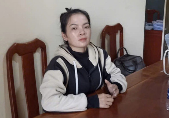 Đối tượng Thạch Thị Sóc Sô Khone tại Cơ quan Công an