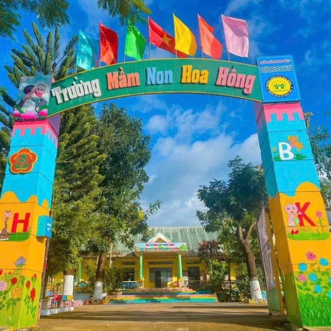 Trường mầm non xảy ra vụ việc. Ảnh: Người Lao Động