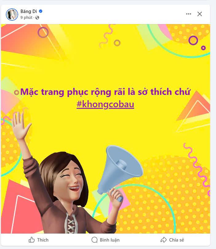 Băng Di lên tiếng trước nghi vấn mang bầu. (Ảnh chụp màn hình)