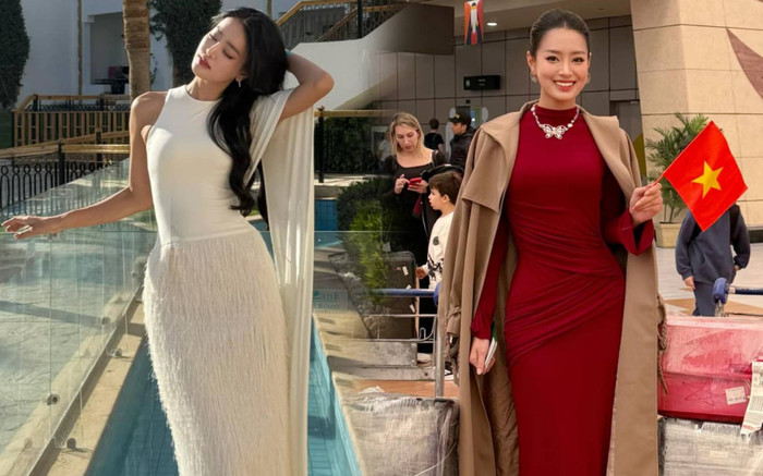 Á hậu Bùi Khánh Linh khoe eo nhỏ xíu, 'ăn đứt' dàn đối thủ Miss Intercontinental Ảnh 2