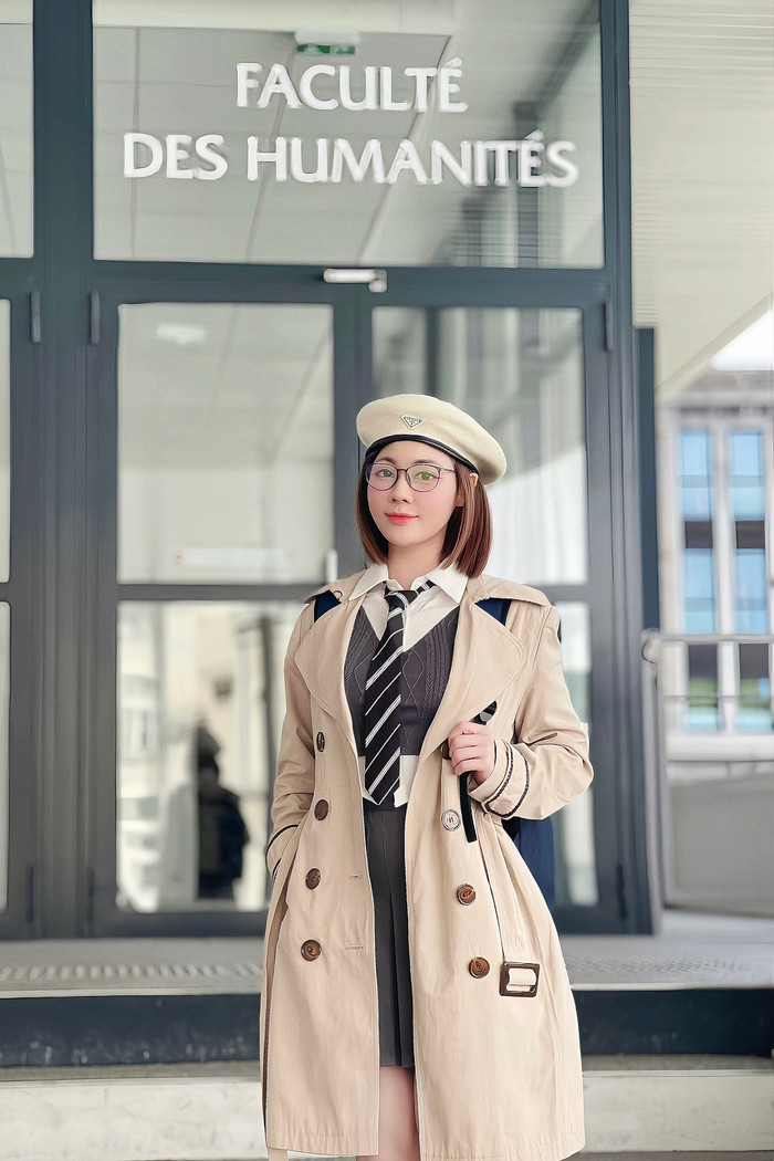 Âu Hà My từng có khoảng thời gian du học ở nước Pháp. Ảnh: FBNV