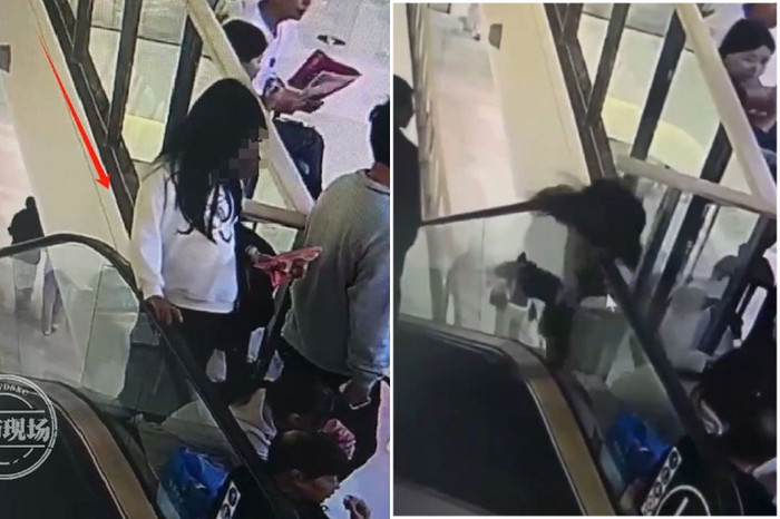 Hình ảnh vụ tai nạn xảy ra tại trung tâm mua sắm MixC ở thành phố Tế Ninh, phía tây nam Sơn Đông