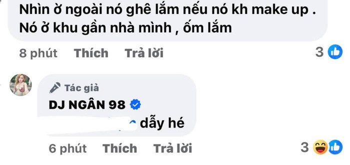 Ngân 98 đáp trả khi bị mỉa mai nhan sắc. Ảnh: Chụp màn hình.